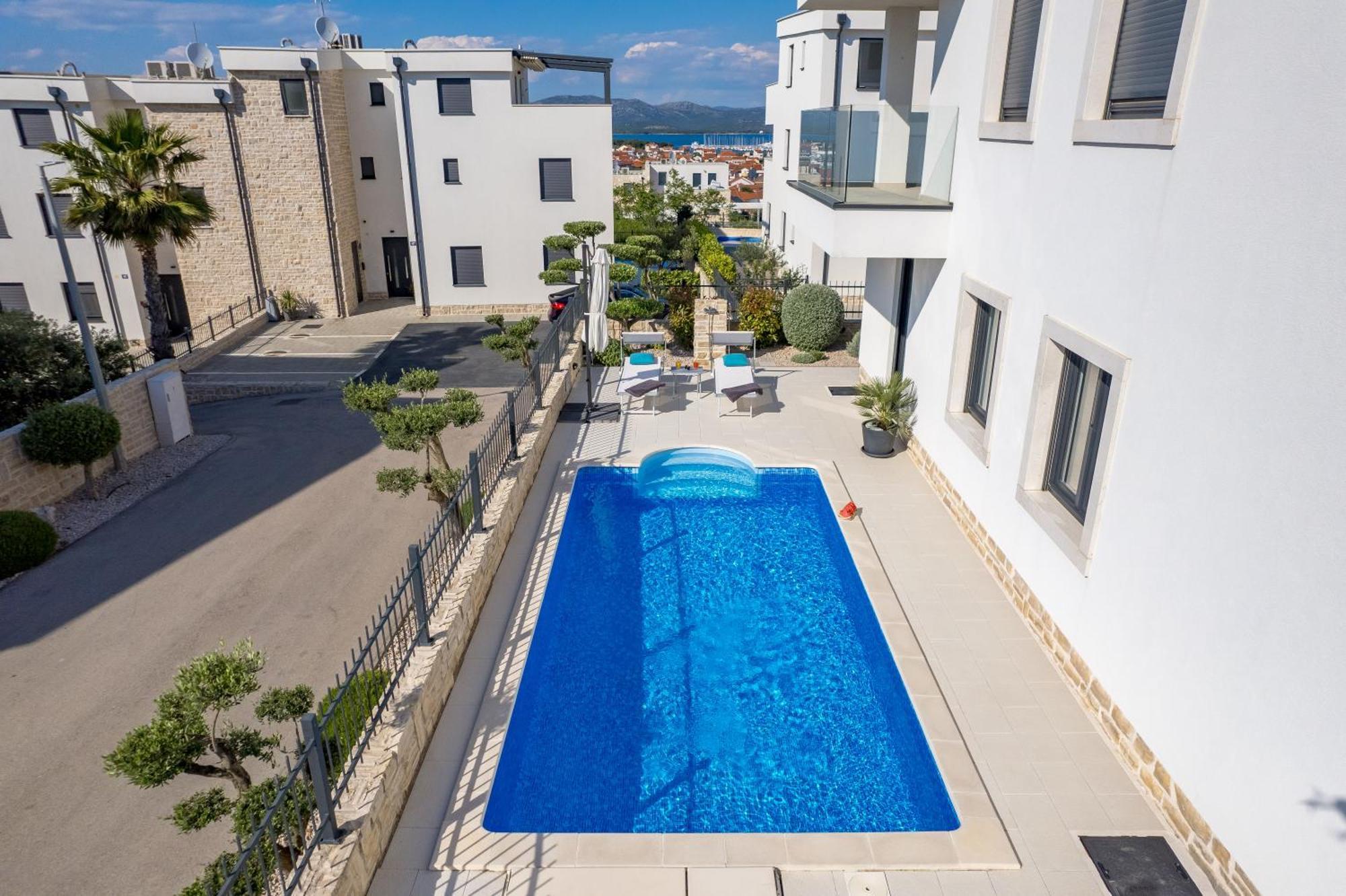 Luxury Apartment Hyperion With Private Pool And Garden Murter Exterior photo
