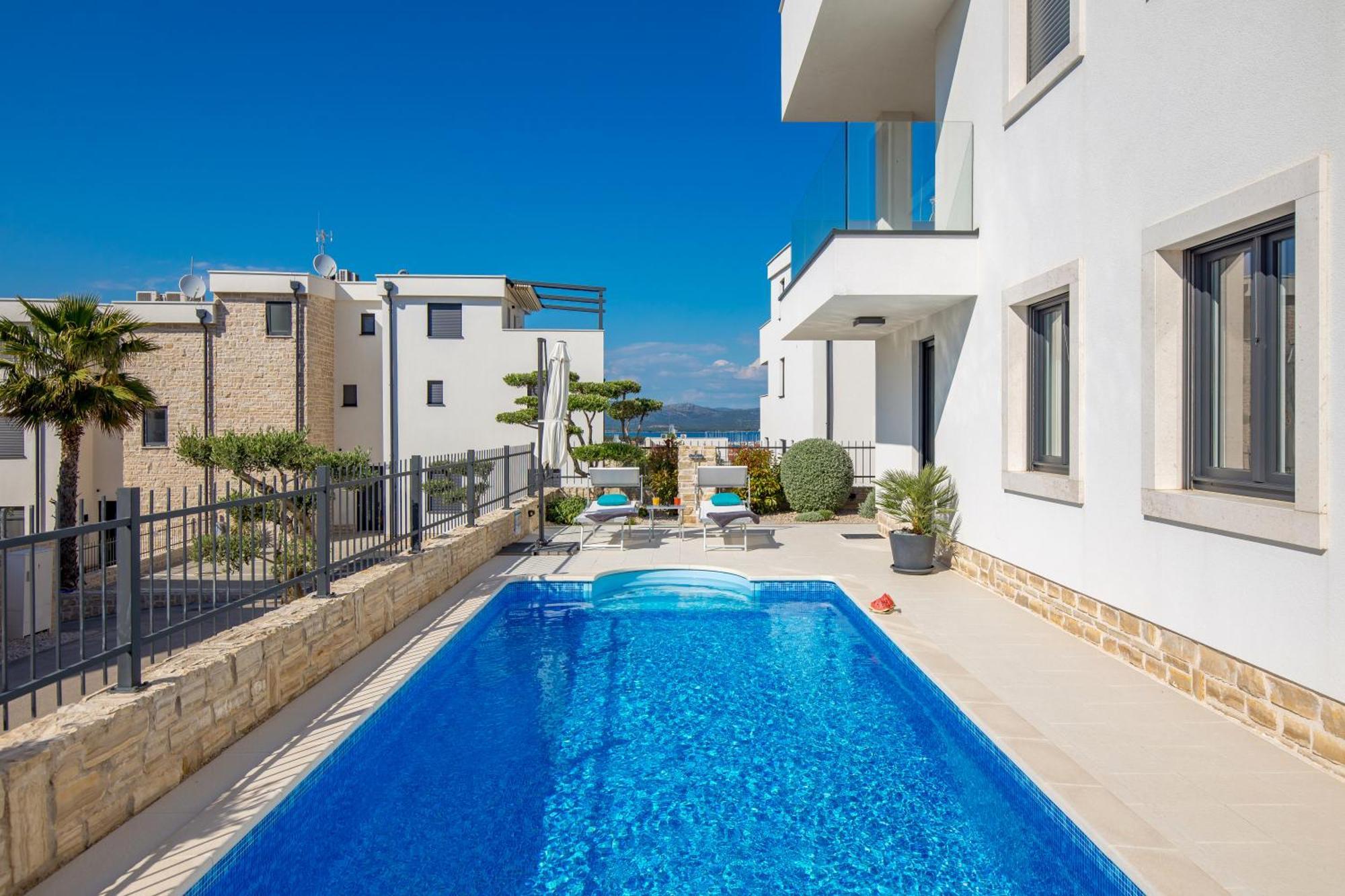 Luxury Apartment Hyperion With Private Pool And Garden Murter Exterior photo